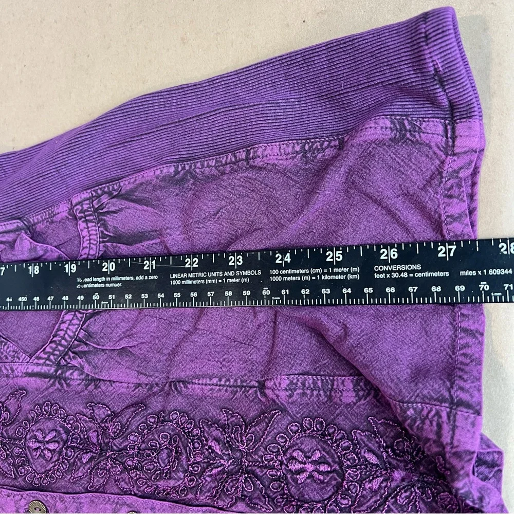 Signals NEW Purple Embroidered Women’s boho Tunic - Picture 6 of 8